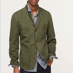 New Wallace & Barnes Chore Blazer Green Cotton